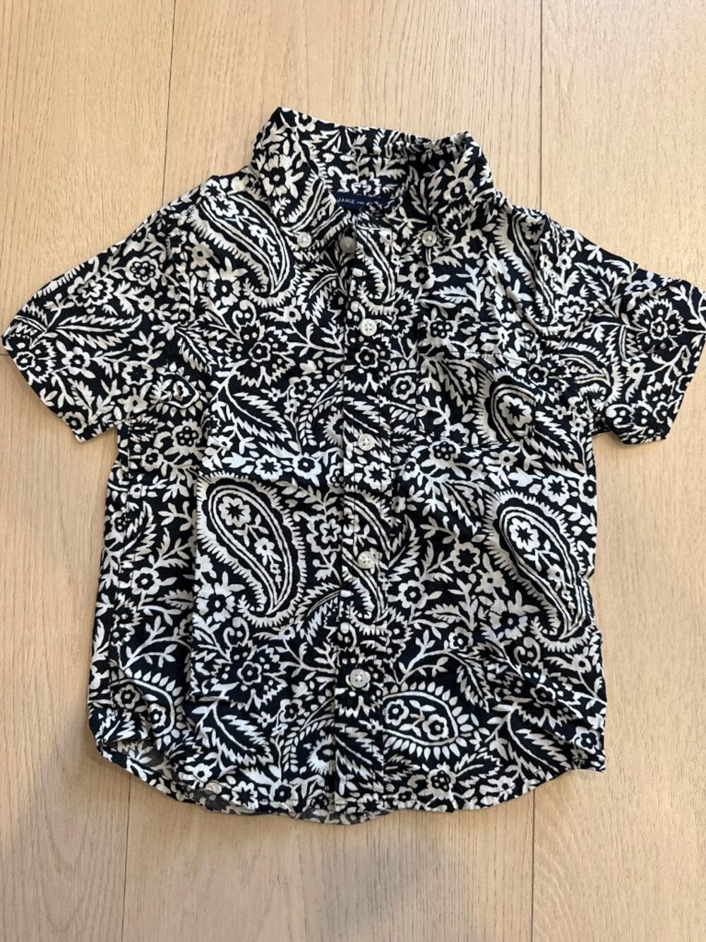 Janie and Jack Shirt 2T Black And White
